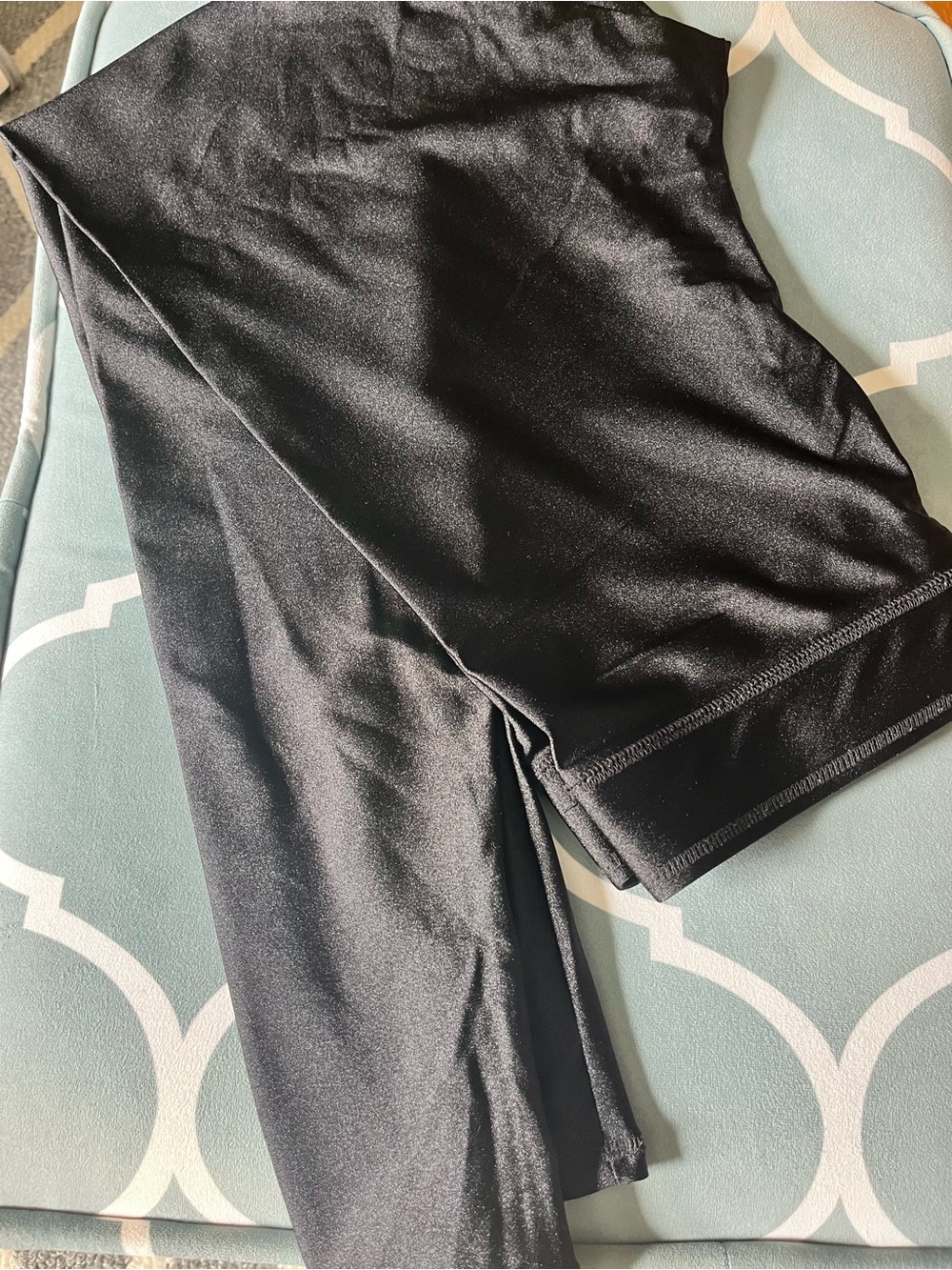 Garage brand full length black legging with some sheen